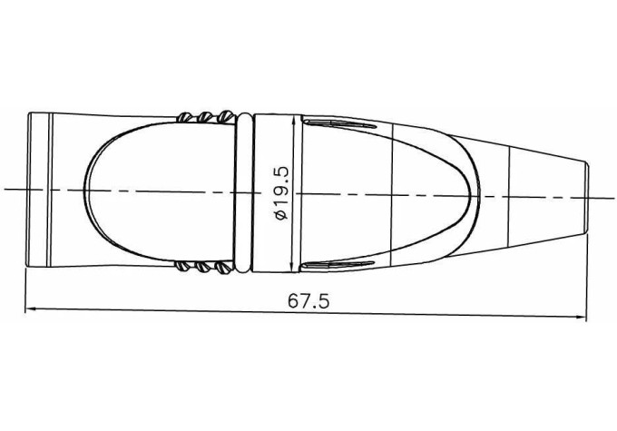 Enova XL23MB-W Konektor XLR