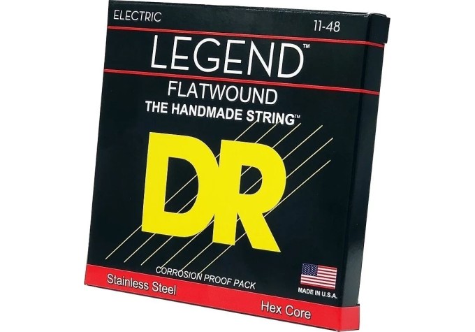 DR Strings Legend Flatwound Light 11-48 Struny pre elektrickú gitaru