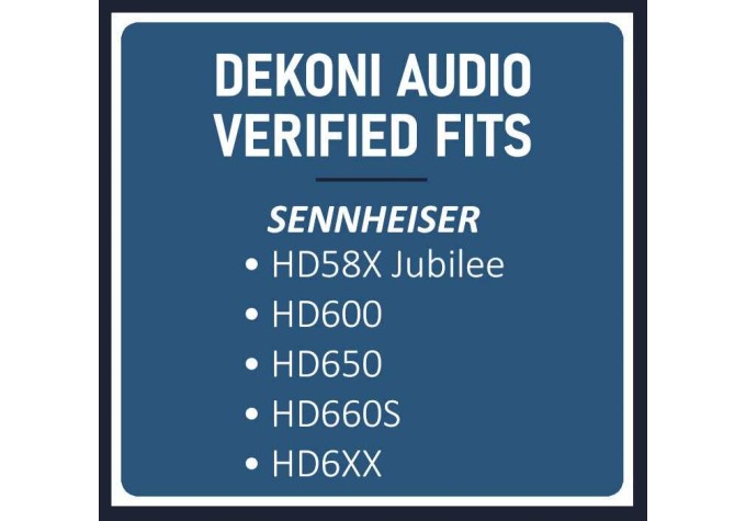 Dekoni Audio EPZ-HD600-VL Náušníky pre slúchadlá Čierna