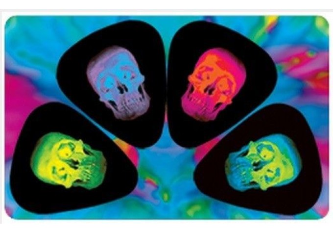 PikCard PC413 Color Skulls Pickcard