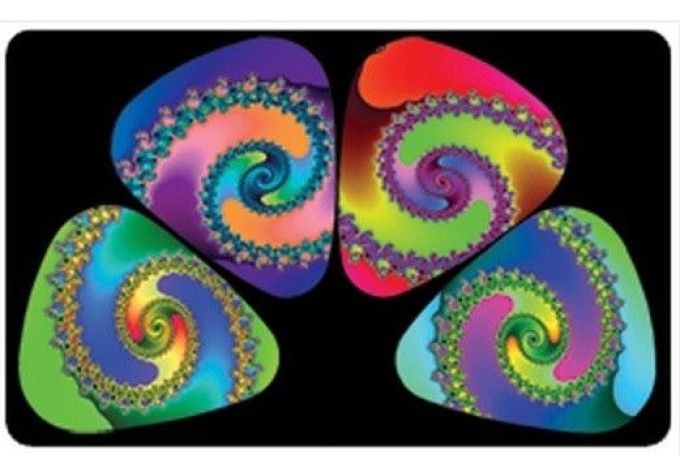 PikCard PC417 Color Swirls Pickcard