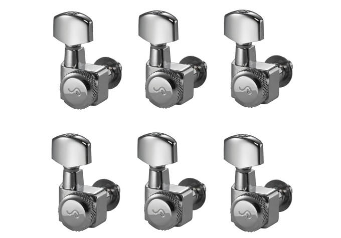 Schaller Original F-Series 6L Locking Staggered Chrome