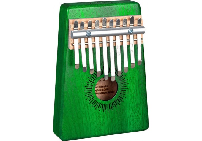 Sela SE 243 Mahogany 10 Kalimba Zelená