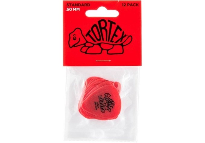 Trsátko / Brnkátko - brnkátka Tortex Standard (vrecko 12 ks) - hrúbka: 0,50 mm - červené