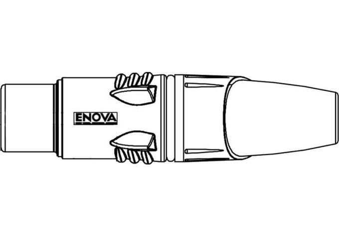 XLR káblový konektor female 3-pin black housing and grey boot solder cups
