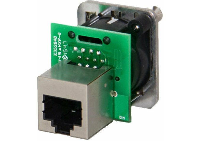 RJ45 chassis konektor Cat5e feed-through