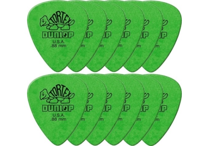 Trsátko / Brnkátko - brnkátka Tortex Standard (vrecko 12 ks) - hrúbka: 0,88 mm - zelené