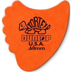 Trsátko / Brnkátko - brnkátko Tortex Fin, hrúbka: 0,60 mm - oranžové (celé balenie = 72 ks)