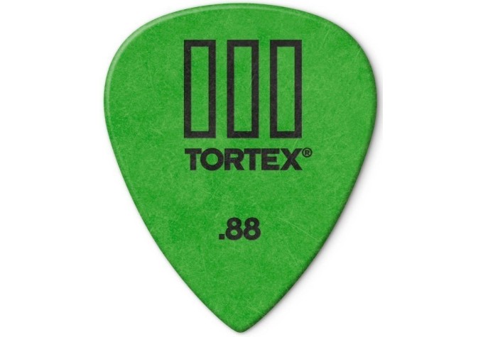 Trsátko / Brnkátko - brnkátko Tortex T III, hrúbka: 0,88 mm - zelené (celé balenie = 72 ks)