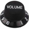 Náhradný diel - gombík na gitarový potenciometer plastový, funkcia Volume, vhodný na stratocaster -
