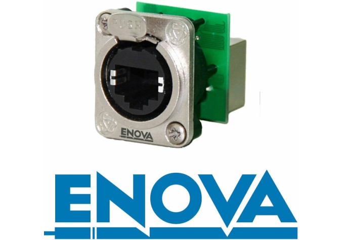 RJ45 chassis konektor Cat5e feed-through