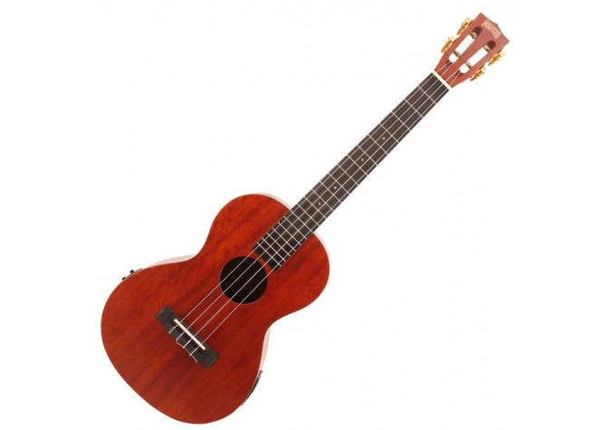 Mahalo Electric-Acoustic Baritone Ukulele Trans Brown
