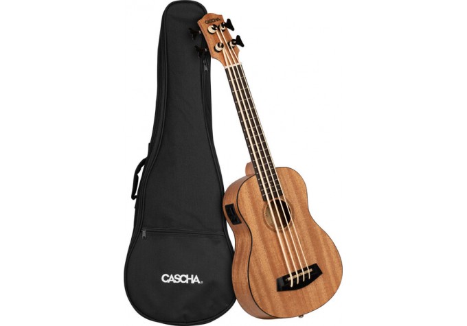 Cascha HH 2175 Basové ukulele Natural